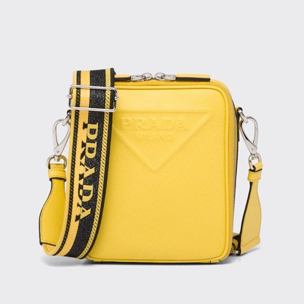 プラダ◆サフィアーノレザー ショルダーバッグ 偽物 ロゴ入り 2VH1542F